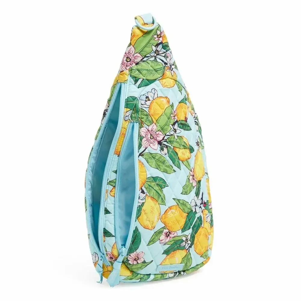 Vera Bradley NEW Essential Sling Bag Purse Backpack ~ Lemon Grove Print  NWT